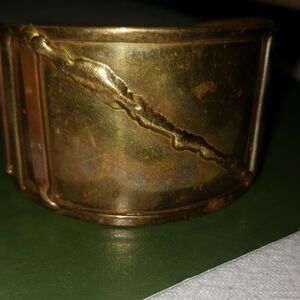 Vintage Handwrought Brass And Copper Mens Bracelet. Good Vintage   Old Condition